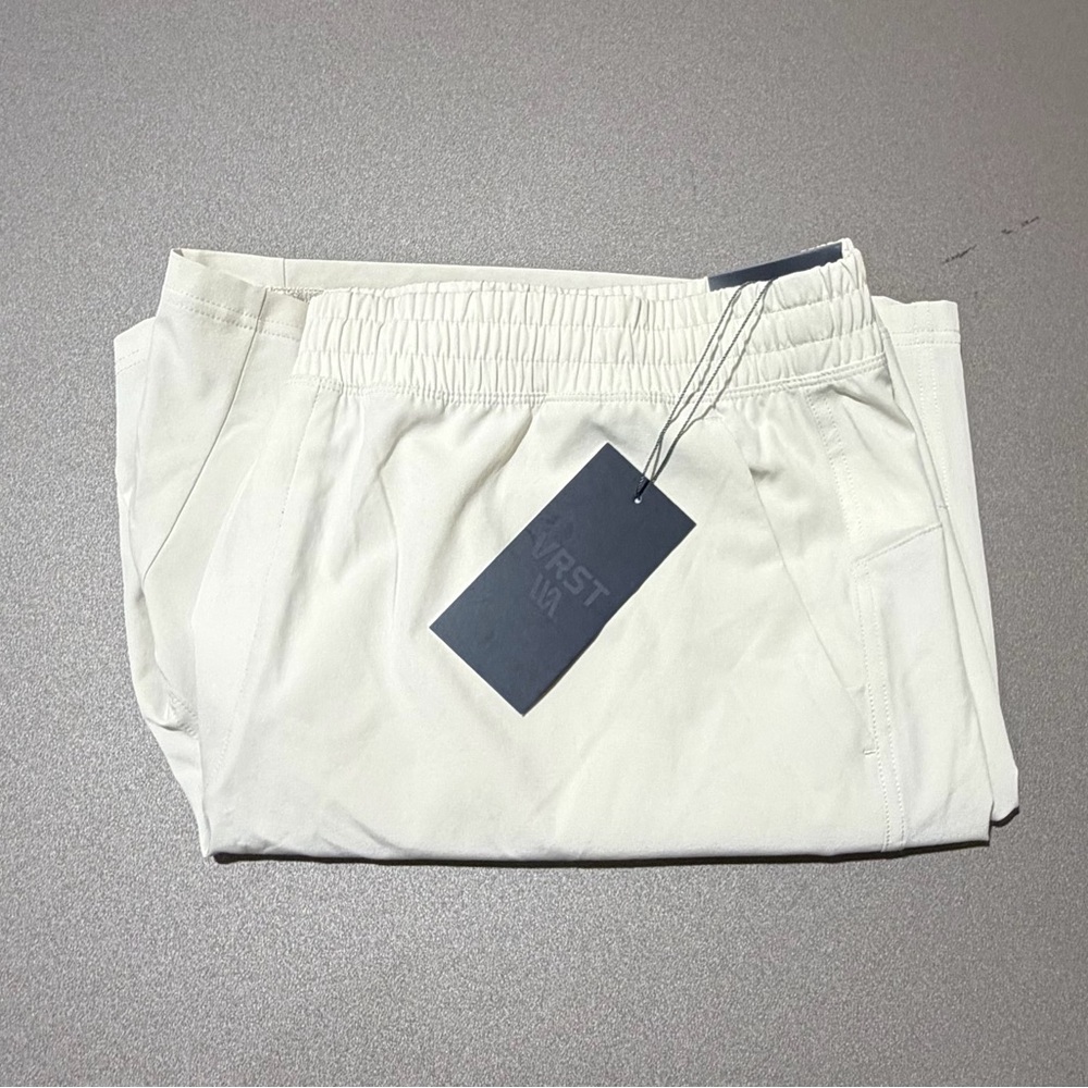 VRST Men's Light Sand All-in liner Shorts with Elastic Waistband